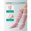 image:imageMomcozy Medical Grade Compression Socks 2030 mmHg FDA Registered Graduated Support Socks for Circulation amp Recovery 2 PairsPinkGray