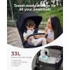 image:imageMomcozy TuckGo Lightweight Travel Stroller One Click Fold for Toddlers 6M3Y 33L Bottom Storage Compact Easier Air Travel Travel Bag Included 3Position Recline UPF 50 Canopy 5Point HarnessNormal