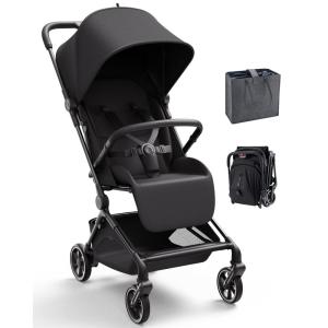 image:imageMomcozy TuckGo Lightweight Travel Stroller One Click Fold for Toddlers 6M3Y 33L Bottom Storage Compact Easier Air Travel Travel Bag Included 3Position Recline UPF 50 Canopy 5Point HarnessNormal