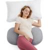 image:imageMomcozy 57 Inch U Shaped Pregnancy Pillow and Portable W Shaped Maternity Pillow for Travel