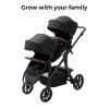 image:imageMomcozy ChangeGo Baby Stroller Second Seat Only  Extra Seat Attachment for ChangeGo Stroller  Adjustable Reclining Seat Extendable UPF50 Canopy Leather Bumper Bar 5Point Harness