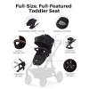 image:imageMomcozy ChangeGo Baby Stroller Second Seat Only  Extra Seat Attachment for ChangeGo Stroller  Adjustable Reclining Seat Extendable UPF50 Canopy Leather Bumper Bar 5Point Harness