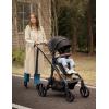 image:imageMomcozy ChangeGo Baby Stroller Second Seat Only  Extra Seat Attachment for ChangeGo Stroller  Adjustable Reclining Seat Extendable UPF50 Canopy Leather Bumper Bar 5Point Harness