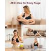 image:imageMomcozy CoolFit Nursing Bras for Breastfeeding Ultra Stretch Seamless Jelly Strip Maternity Bra Cooling WirelessBlack New Cup
