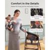 image:imageMomcozy High Chair 5in1 Convertible Wooden High Chair with FoodGrade Tray Baby Set with Removable Harness and Toddler Tower Highchair for 6 Months to 308 lb Adjustable amp Ergonomic WalnutWalnut