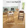 image:imageMomcozy High Chair 5in1 Convertible Wooden High Chair with FoodGrade Tray Baby Set with Removable Harness and Toddler Tower Highchair for 6 Months to 308 lb Adjustable amp Ergonomic WalnutWalnut