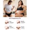 image:imageMomcozy Maternity Underwear Seamless Pregnancy Postpartum Panties Under Bump Maternity UnderwearBlack almond oyster Pink brown4pk