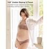image:imageMomcozy Maternity Underwear VFront Seamless Maternity Panties Cotton Gusset Pregnancy Underwear Under BumpBlack almond oyster Pink brown4pk