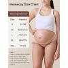 image:imageMomcozy Maternity Underwear VFront Seamless Maternity Panties Cotton Gusset Pregnancy Underwear Under BumpBlack almond oyster Pink brown4pk