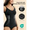image:imageMomcozy Shapewear Bodysuit for Womens Tummy Control Body Shaper Builtin Padded Seamless amp Slimming Bodysuit under DressBlack