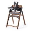 image:imageMomcozy High Chair 5in1 Convertible Wooden High Chair with FoodGrade Tray Baby Set with Removable Harness and Toddler Tower Highchair for 6 Months to 308 lb Adjustable amp Ergonomic WalnutWalnut