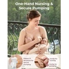 image:imageMomcozy 4in1 HandsFree Pumping Bra with Cooling Fabric amp JellyStrip Support Nursing amp Breast Pump Bra for AllDay WearMaple Sugar