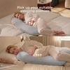 image:imageMomcozy Pregnancy Pillows for Side Sleeping J Shaped Maternity Body Pillow for Pregnancy Soft Pregnancy Pillow with Cotton Cover for Head Neck Belly Support GrayUpgradegray