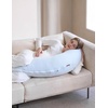image:imageMomcozy Pregnancy Pillows for Side Sleeping J Shaped Maternity Body Pillow for Pregnancy Soft Pregnancy Pillow with Cotton Cover for Head Neck Belly Support GrayBlue