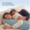 image:imageMomcozy Pregnancy Pillows for Side Sleeping J Shaped Maternity Body Pillow for Pregnancy Soft Pregnancy Pillow with Cotton Cover for Head Neck Belly Support GrayUpgradecool Blue