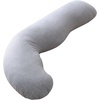 image:imageMomcozy Pregnancy Pillows for Side Sleeping J Shaped Maternity Body Pillow for Pregnancy Soft Pregnancy Pillow with Cotton Cover for Head Neck Belly Support GrayGrey