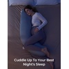 image:imageMomcozy Pregnancy Pillows for Side Sleeping J Shaped Maternity Body Pillow for Pregnancy Soft Pregnancy Pillow with Cotton Cover for Head Neck Belly Support GrayCooling Fabric  Deep Grey