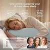 image:imageMomcozy Pregnancy Pillows for Side Sleeping J Shaped Maternity Body Pillow for Pregnancy Soft Pregnancy Pillow with Cotton Cover for Head Neck Belly Support GrayUpgradeblue