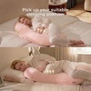 image:imageMomcozy Pregnancy Pillows for Side Sleeping J Shaped Maternity Body Pillow for Pregnancy Soft Pregnancy Pillow with Cotton Cover for Head Neck Belly Support GrayUpgradepink