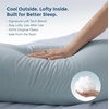 image:imageMomcozy Pregnancy Pillows for Side Sleeping J Shaped Maternity Body Pillow for Pregnancy Soft Pregnancy Pillow with Cotton Cover for Head Neck Belly Support GrayUpgradecool Blue