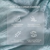 image:imageMomcozy Pregnancy Pillows for Side Sleeping J Shaped Maternity Body Pillow for Pregnancy Soft Pregnancy Pillow with Cotton Cover for Head Neck Belly Support GrayUpgradeblue
