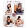 image:imageMomcozy Pumping Bra Hands Free AllinOne Nursing amp Pumping Seamless Bra for Wearable amp Flange PumpsBlack