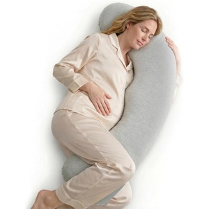 image:imageMomcozy Pregnancy Pillows for Side Sleeping J Shaped Maternity Body Pillow for Pregnancy Soft Pregnancy Pillow with Cotton Cover for Head Neck Belly Support GrayUpgradegray