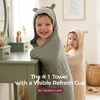image:imageMomcozy Baby Towels 6Layer 100 Cotton Muslin Hooded Baby Towel Set for Newborn Infant amp Toddler Soft Absorbent Baby Bath Essentials Large 32 x 32 InchKhaki  Green