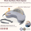 image:imageMomcozy Innovative Safety Guard Nursing Pillow  Firm amp Springy Memory Foam  Stable Ergonomic Support amp Comfort  Wider Breastfeeding Cushion Adjustable Removable Cover GreenCozylite Grey