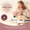 image:imageMomcozy Innovative Safety Guard Nursing Pillow  Firm amp Springy Memory Foam  Stable Ergonomic Support amp Comfort  Wider Breastfeeding Cushion Adjustable Removable Cover GreenCozyprowhite With Lumbar Support