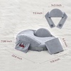 image:imageMomcozy Innovative Safety Guard Nursing Pillow  Firm amp Springy Memory Foam  Stable Ergonomic Support amp Comfort  Wider Breastfeeding Cushion Adjustable Removable Cover GreenCozyprogrey With Lumbar Support