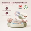 image:imageMomcozy Innovative Safety Guard Nursing Pillow  Firm amp Springy Memory Foam  Stable Ergonomic Support amp Comfort  Wider Breastfeeding Cushion Adjustable Removable Cover GreenLight Green