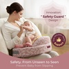 image:imageMomcozy Innovative Safety Guard Nursing Pillow  Firm amp Springy Memory Foam  Stable Ergonomic Support amp Comfort  Wider Breastfeeding Cushion Adjustable Removable Cover GreenCozylite Light Pink