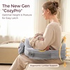 image:imageMomcozy Innovative Safety Guard Nursing Pillow  Firm amp Springy Memory Foam  Stable Ergonomic Support amp Comfort  Wider Breastfeeding Cushion Adjustable Removable Cover GreenCozyprogrey With Lumbar Support