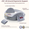 image:imageMomcozy Innovative Safety Guard Nursing Pillow  Firm amp Springy Memory Foam  Stable Ergonomic Support amp Comfort  Wider Breastfeeding Cushion Adjustable Removable Cover GreenCozyprogrey With Lumbar Support
