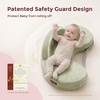 image:imageMomcozy Innovative Safety Guard Nursing Pillow  Firm amp Springy Memory Foam  Stable Ergonomic Support amp Comfort  Wider Breastfeeding Cushion Adjustable Removable Cover GreenLight Green