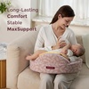 image:imageMomcozy Innovative Safety Guard Nursing Pillow  Firm amp Springy Memory Foam  Stable Ergonomic Support amp Comfort  Wider Breastfeeding Cushion Adjustable Removable Cover GreenCozylite Light Pink