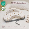 image:imageMomcozy Innovative Safety Guard Nursing Pillow  Firm amp Springy Memory Foam  Stable Ergonomic Support amp Comfort  Wider Breastfeeding Cushion Adjustable Removable Cover GreenStarry Night