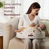 image:imageMomcozy Innovative Safety Guard Nursing Pillow  Firm amp Springy Memory Foam  Stable Ergonomic Support amp Comfort  Wider Breastfeeding Cushion Adjustable Removable Cover GreenStarry Night