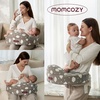 image:imageMomcozy Innovative Safety Guard Nursing Pillow  Firm amp Springy Memory Foam  Stable Ergonomic Support amp Comfort  Wider Breastfeeding Cushion Adjustable Removable Cover GreenCozylite Cloudhug