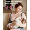 image:imageMomcozy Busty Nursing Bras USCotton Wirefree Fixed Padded Maternity Bra Full Coverage Adjustable FitGrey