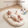 image:imageMomcozy Baby Lounger Infant Support Cushion with Soft Breathable Natural Cotton Cover Great for Newborns Portable amp Machine Washable Mint GreenGreen