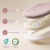 image:imageMomcozy Baby Lounger Infant Support Cushion with Soft Breathable Natural Cotton Cover Great for Newborns Portable amp Machine Washable Mint GreenTaupe