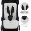 image:imageMomcozy Reversible Stroller Seat Liner WaterResistant amp Easy Clean Side Breathable amp Comfortable Mesh Side Universal 3Hole Adjustable Design AllSeason Cushion Pad for Strollers CarriagesGray