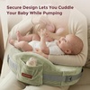 image:imageMomcozy CozyPro Nursing Pillow  All Around Lumbar amp Arm Support  Safety Guard Firm amp Springy Memory FoamStable Ergonomic Support Easier Breastfeeding Wider Cushion Adjustable Removable CoverCozyprogreen With Lumbar Support